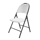 Correll Heavy Duty Injection Molded Folding Chair - Black Frame, Gray (RC350-23) thumbnail 3