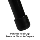 Correll Heavy Duty Injection Molded Folding Chair - Black Frame, Gray (RC350-23) thumbnail 4