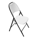 Correll Heavy Duty Injection Molded Folding Chair - Black Frame, Gray (RC350-23) thumbnail 7