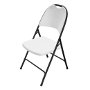 Correll Heavy Duty Injection Molded Folding Chair - Black Frame, Gray (RC350-23) thumbnail 8