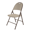 Correll Heavy Duty Injection Molded Folding Chair - Brown Frame, Mocha (RC350-24) thumbnail 3