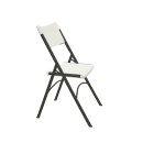 Correll Econoline Plastic Folding Chair - Black Frame, Gray Granite (RC400-23) thumbnail 5