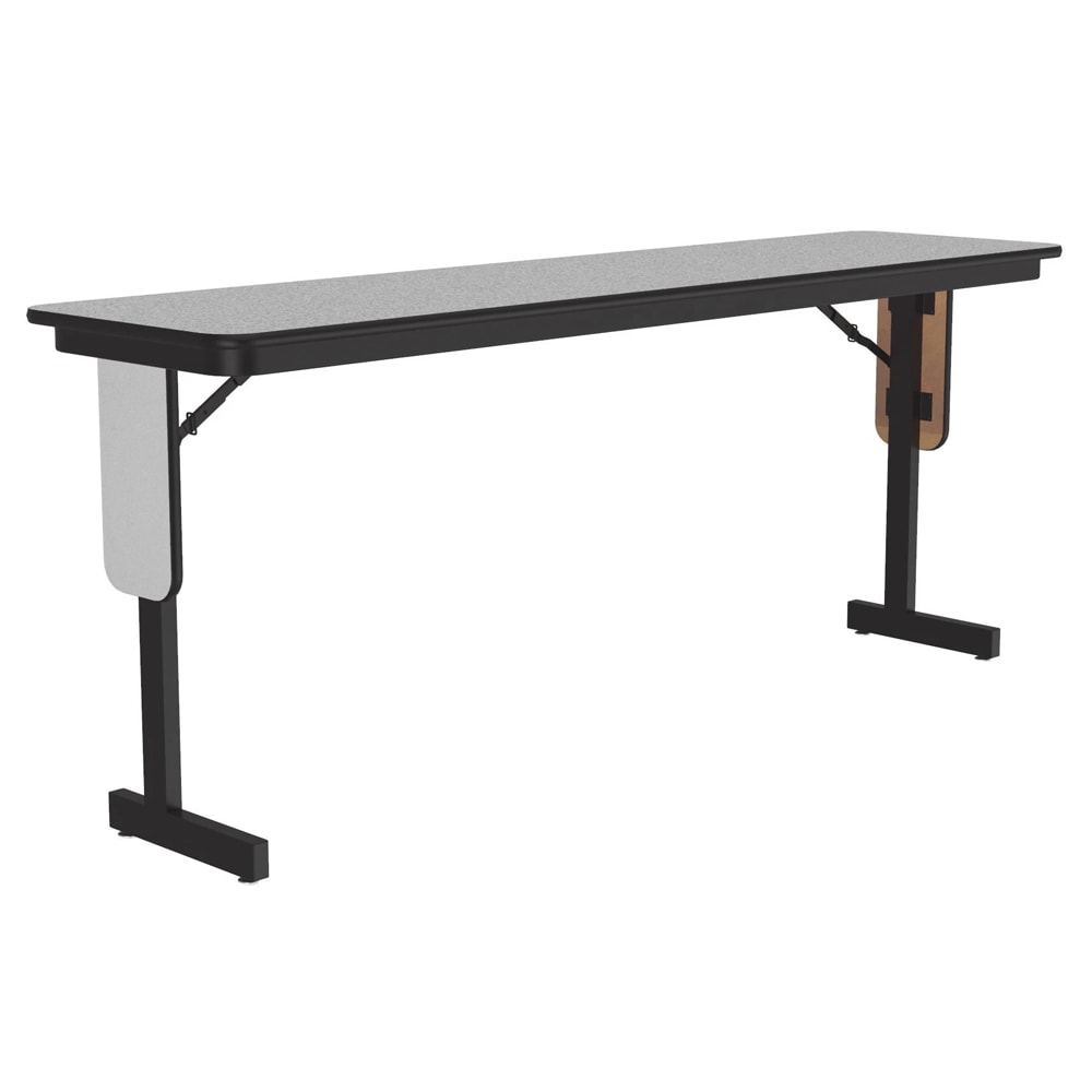 Correll 18 x 60" Panel Leg Seminar and Training Table, 29" H, Gray Granite/Black (SP1860PX-15)