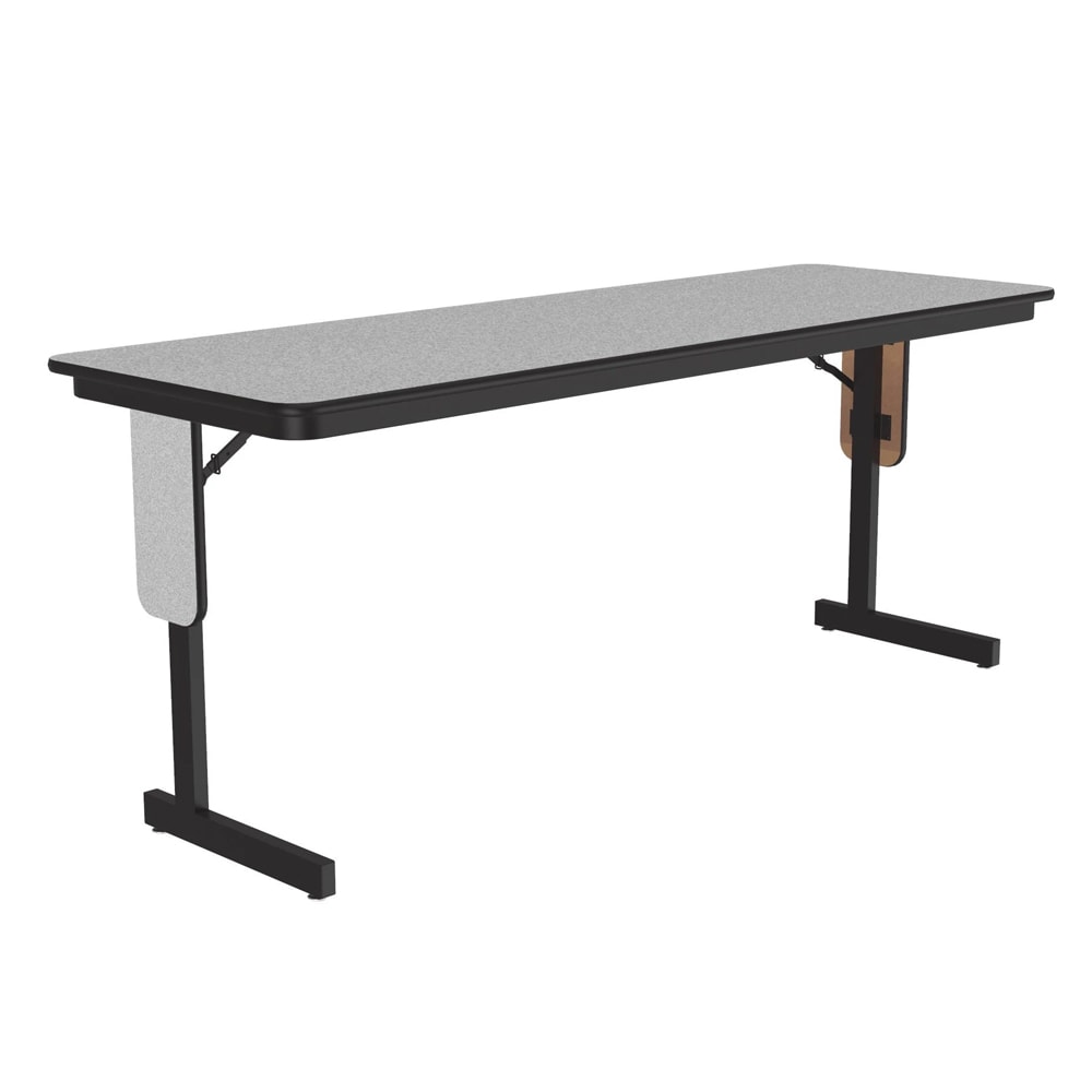 Correll 24 x 60" Panel Leg Seminar and Training Table, 29" H, Gray Granite/Black (SP2460PX-15)