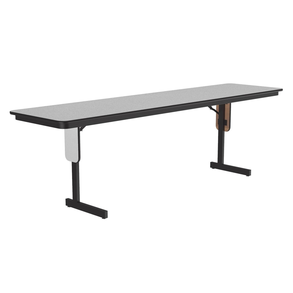 Correll 24 x 96" Panel Leg Seminar and Training Table, 29" H, Gray Granite/Black (SP2496PX-15)