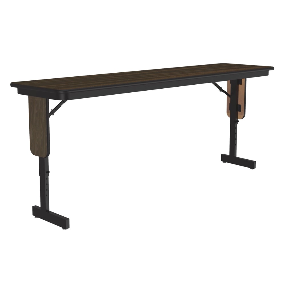 Correll 60" Rectangular Folding Seminar Table w/ Walnut Top, 32"H (SPA1860PX-01)