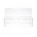Tablecraft 10006 (4) Compartment Bar Garnish Tray - Flat Hinged Lid thumbnail 6