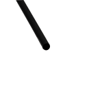 Tablecraft 100107 7 3/4" Wrapped Straws - PLA, Black thumbnail 3