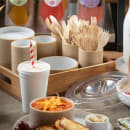 Tablecraft 100125 7 3/4" Wrapped Straws - Paper, Red Striped thumbnail 12