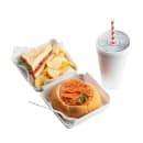 Tablecraft 100125 7 3/4" Wrapped Straws - Paper, Red Striped thumbnail 7