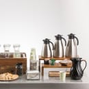 Tablecraft 1001301 20 oz Beverage Server w/ Push Button Lid - Plastic, Black thumbnail 3