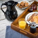 Tablecraft 1001501 64 oz Beverage Server w/ Push Button Lid - Plastic, Black thumbnail 2