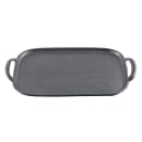 Tablecraft 10048 Melamine Serving Tray w/ Handles - 20 3/8" x 13 1/4", Faux Cast Iron thumbnail 2