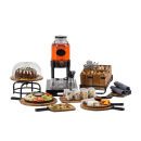 Tablecraft 10075 Cutlery Holder Rack for 10074 - 11 1/4"L x 12 1/4"W x 3 3/4"H, Metal, Black thumbnail 2