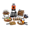 Tablecraft 10075 Cutlery Holder Rack for 10074 - 11 1/4"L x 12 1/4"W x 3 3/4"H, Metal, Black thumbnail 3