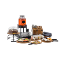 Tablecraft 10075 Cutlery Holder Rack for 10074 - 11 1/4"L x 12 1/4"W x 3 3/4"H, Metal, Black thumbnail 6