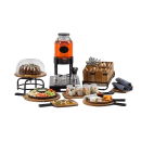 Tablecraft 10078 Rectangular Serving Paddle w/ Handle - 15 1/8" x 8 1/2", Acacia Wood/Metal thumbnail 2