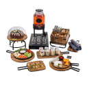 Tablecraft 10078 Rectangular Serving Paddle w/ Handle - 15 1/8" x 8 1/2", Acacia Wood/Metal thumbnail 3