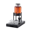 Tablecraft 10090 Industrial Collection™ 2 Gallon Round Glass Beverage Dispenser w/ Ice Core & Infuser - Clear thumbnail 13