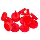 Tablecraft 100TK Squeeze Bottle Top, Cone Shaped, Red thumbnail 3