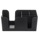 Tablecraft 101 Plastic Bar Caddy w/ (6) Compartments, Black thumbnail 2