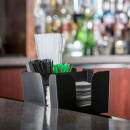 Tablecraft 101 Plastic Bar Caddy w/ (6) Compartments, Black thumbnail 6