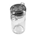Tablecraft 10106 2 oz Spice Jar w/ Hinged Lid - 2 3/4"L x 1 3/4"W x 3 3/8"H, Glass thumbnail 3