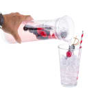 Tablecraft 10111 1 1/4 qt Gravity Flow Carafe w/ Strainer - Plastic, Clear thumbnail 3