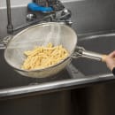 Tablecraft 1024 13 1/4" Strainer w/ Round Wooden Handle, Double Mesh, Tinned thumbnail 6