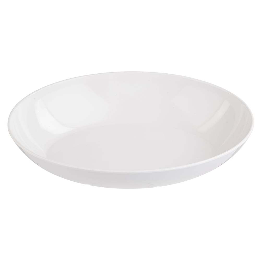 Tablecraft 1025102 144 oz Oval Melamine Bowl - 16" x 11", White