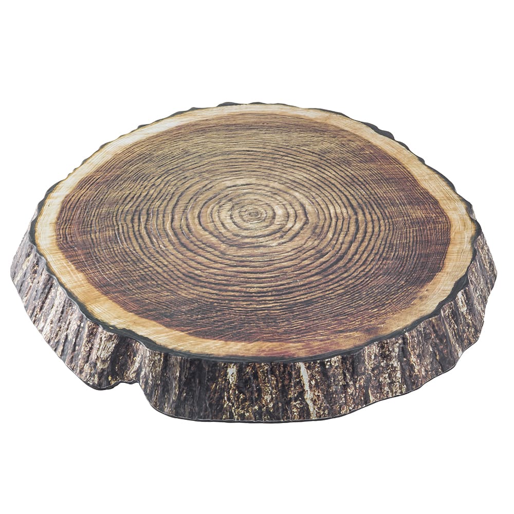 Tablecraft 10254 11" Round Platter - Melamine, Brown