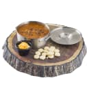 Tablecraft 10255 13" Round Platter - Melamine, Brown thumbnail 4