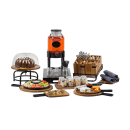 Tablecraft 10262 8 1/2" Square Base for Beverage Dispenser - Metal, Black thumbnail 2