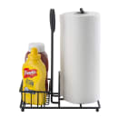 Tablecraft 10263 2 Compartment Rectangular Condiment Caddy - Steel, Black thumbnail 3