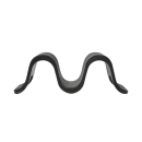 Tablecraft 10277BK Taco Holder - Holds 1 to 2 Tacos, Melamine, Black thumbnail 3