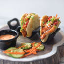 Tablecraft 10278BK Taco Holder - Holds 2 to 3 Tacos, Melamine, Black thumbnail 6