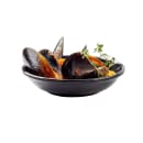 Tablecraft 10311BK 4" Round Melamine Mini Plate, Black thumbnail 2