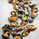 Tablecraft 10311BK 4" Round Melamine Mini Plate, Black thumbnail 7