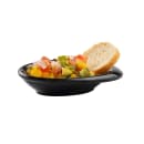 Tablecraft 10314BK 1 1/2 oz Oval Melamine Mini Bowl, Black thumbnail 3