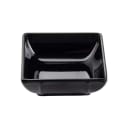 Tablecraft 10316BK 2 1/2 oz Square Melamine Mini Bowl, Black thumbnail 2