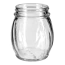 Tablecraft 10327 6 oz Shaker w/ Flip Top Plastic Lid - Glass, Black thumbnail 4
