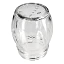 Tablecraft 10327 6 oz Shaker w/ Flip Top Plastic Lid - Glass, Black thumbnail 5