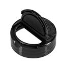 Tablecraft 10327 6 oz Shaker w/ Flip Top Plastic Lid - Glass, Black thumbnail 6