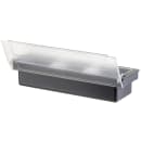 Tablecraft 104 (3) Compartment Bar Garnish Tray - Flat Hinged Lid thumbnail 6
