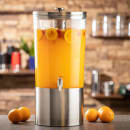 Tablecraft 10451 4 1/2 gal Beverage Dispenser - Plastic Container, Stainless Steel Base thumbnail 4