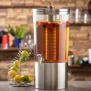 Tablecraft 10451 4 1/2 gal Beverage Dispenser - Plastic Container, Stainless Steel Base thumbnail 5