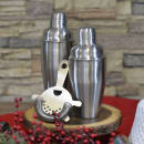 Tablecraft 10469 24 oz Stainless Bar Cocktail Shaker Set thumbnail 4