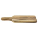 Tablecraft 10508 Bread Board w/ Handle - 13 5/8" x 7 3/4", Acacia Wood thumbnail 4
