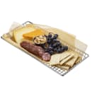 Tablecraft 10523 Rectangular Serving Basket - 14"L x 7"W x 1"H, Stainless Steel Wire thumbnail 10