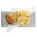 Tablecraft 10523 Rectangular Serving Basket - 14"L x 7"W x 1"H, Stainless Steel Wire thumbnail 7